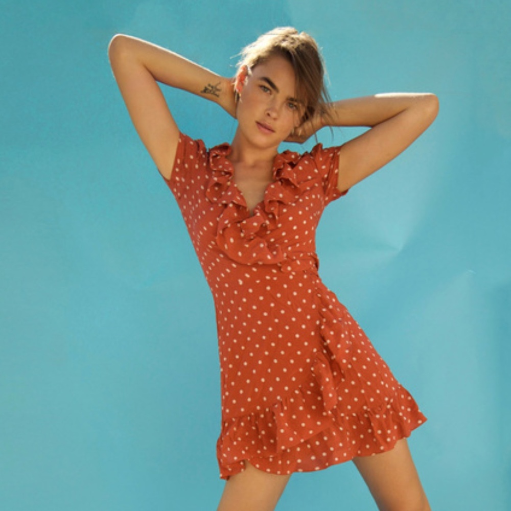 Realisation par valentina dress rust spot small